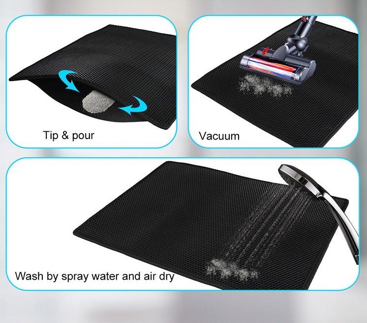 Cat Litter Pad Honeycomb Cat Pad Waterproof Litter Mat