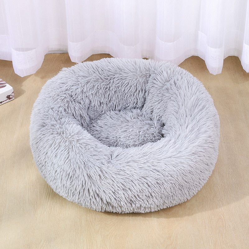 Dog Bed Super Soft Long Plush Pet Kennel Deep Sleep