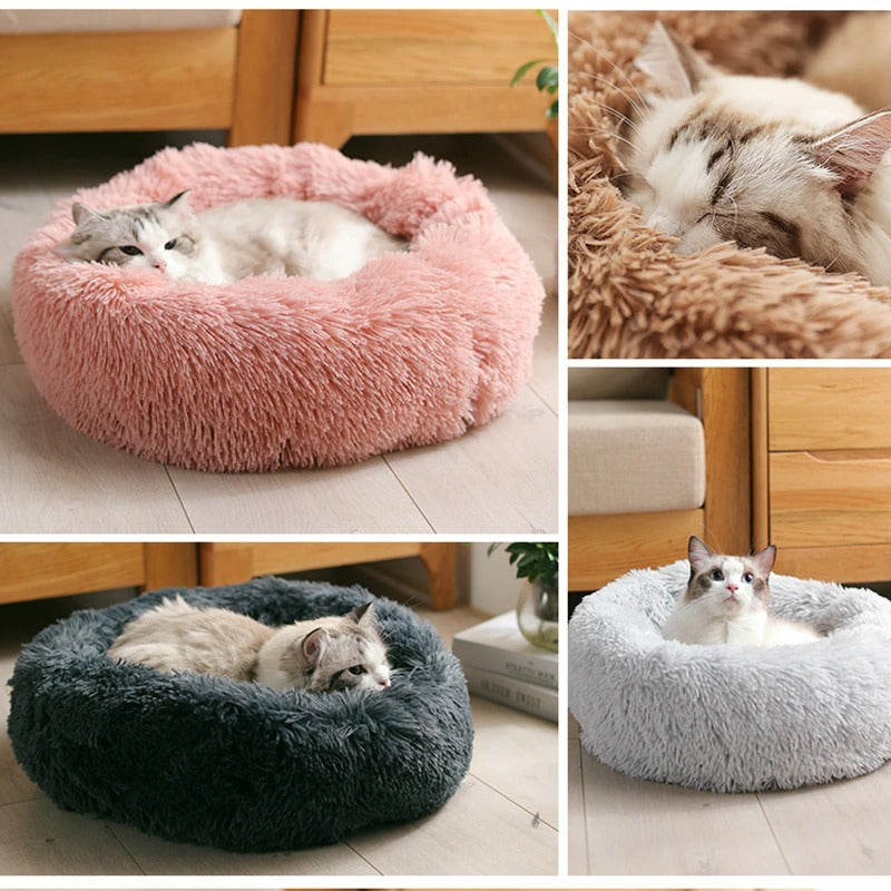 Dog Bed Super Soft Long Plush Pet Kennel Deep Sleep