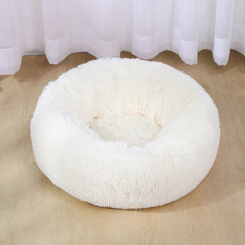 Dog Bed Super Soft Long Plush Pet Kennel Deep Sleep