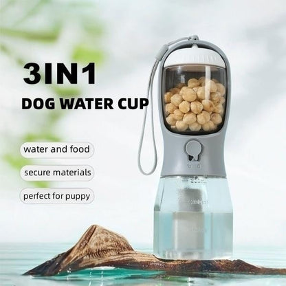 Dog Water Cup Drinking Food Garbage Bag Three